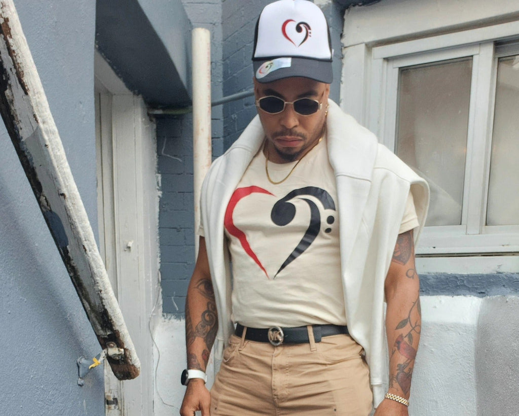 Christian Cordan wearing CC Identity™ merchandise in New York